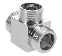 HEMOTON Répartiteur Eau De Robinet Cuivre Adaptateur De Tuyau Voies Connecteur De Robinet pour Lave-Linge Inverseur De Douche Remplaçable Vanne De Distribution Eau