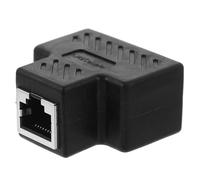 HEMOTON Répartiteur Rj45 1 vers 2 Noir en Plastique, Module Ethernet