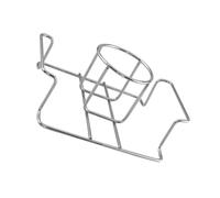 HEMOTON Rôtissoire Pliable en Acier Inoxydable pour Poulet, Support Grille de Rôtissage Carré Porte-canette de Bière, Accessoire Barbecue Portable pour Cuisson Uniforme du Poulet, Jardin