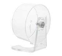 HEMOTON Roue de Hamster Silencieuse avec Support Roue Exercice Transparente pour Souris et Petits Animaux Fonctionnement Discret pour Cage