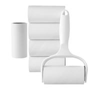 HEMOTON Rouleau Anti-Poils d'animaux Blanc 7 Feuilles de Remplacement, Facile à Transporter, Nettoyage sans Dommage pour Poils de Chat et Chien à Domicile Voyage