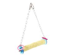 HEMOTON Rouler balançoire Oiseau petg balancoir Roll on Toys Parrot à Oiseaux de Jeu du Perroquet mangeoire Bec balançoire Perroquet Jouets d'oiseaux drôles Plastique