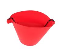 HEMOTON Seau de Plage Silicone pour Garçon Fille Pliable et Portable pour Sable Piscine et Baignade pour Activités Estivales Moulages de Sable Rouge