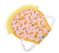 HEMOTON Selle de Poule en Polyester Motifs Mignons et Volant Inférieur, Protège les Plumage Corps des Poules les Prédateurs, Gilet Confortable pour Volailles