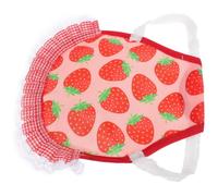 HEMOTON Selle de Poule en Polyester Rouge Élastique, Protège les Plumage Corps, Design Charmant Volant Inférieur, pour Poules et Volailles