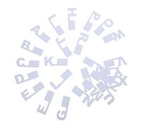 HEMOTON Séparateurs Alphabet en Plastique 26 Pièces A à Z, pour CD et Disques Vinyles, Blanc, Étiquetage Complet, Organisation Alphabétique, Bibliothèques