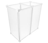 HEMOTON Séparateurs D'étagères de Congélateur en Acier Blanc, Organisateur Polyvalent et Facile à Nettoyer pour Rangement du Congélateur Placard