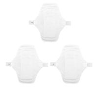 HEMOTON Serviettes Hygiéniques Réutilisables Coton 3pcs avec Bouton-pression Anti-fuites pour Femmes Usage Quotidien et Post-partum Confortable