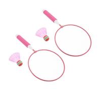 HEMOTON Set de Badminton pour Garçon Fille Colorées et Volants pour Jeux Extérieurs Famille Adapté Plage Pelouse et Jardin Jeu Sportif Ludique pour Intérieur et Extérieur