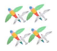 HEMOTON Set de Ballons Gonflables Décoratifs Forme de Mouettes et Perroquets pour Piscine Jouets Gonflables de Plage pour Fête et Activités Aquatiques
