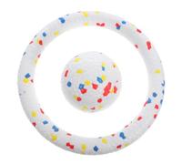 HEMOTON Set de Jouets à Mâcher pour Chiens Etpu Balle Rebondissante et Anneau Volant Résistants pour Chiots et Grandes Races Jouets Interactifs pour et Apprentissage