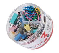 HEMOTON Set de Pinces à Documents Pratiques en Fer et Plastique, Non Déformables, pour Bureau et École, Lot de Clips pour Lettres et Fichiers Couleur Aléatoire