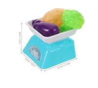 HEMOTON Set Miniature Cuisine avec Balance Jouets Fruits et Légumes Artificiels pour Garçon Fille Jeu Dimitation Éducatif et Compact pour Cuisine Fête et Jardin Denfants