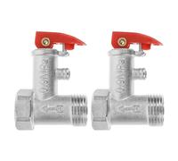 HEMOTON Soupape de Sécurité Installation Facile Dn15 0,9 en Cuivre économie, Lot de 2 Pièces pour -eau Électrique pour Usage Domestique