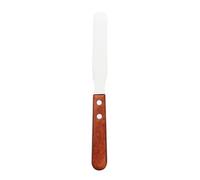 HEMOTON Spatule Cire Épilation Inox avec Manche Bois Acier Inoxydable Outil Droit pour Usage à Domicile et Institut Plusieurs styles
