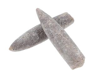 HEMOTON Spécimen Naturel Facile à Exposer de Bélemnite en Minéral 2 Pièces Expérience Tactile pour L'éducation Géologique pour Étudiants en Classe