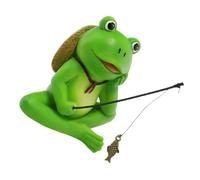 HEMOTON Statue Grenouille Résine Décor Étang Jardin Figurine Assise Accessoire Bassin Aquarium Compatible Formats Aménagement sous-Marin Facile