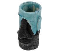 HEMOTON Statue Moai Résine pour Aquarium Décoration Paysagère Ornement Poisson avec Base Stable pour Décorations Aquarium et Ornements Sculpture