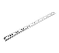 HEMOTON Support de Rail de Rideau à Lanières en Fer Argenté, Design Élégant et Simple, Solide Fiabilité à Long Terme pour Fixation de Rideaux en Vinyle