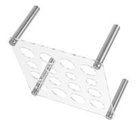 HEMOTON Support de Rangement pour Pièces D’Échecs en Acrylique Base Carrée Stable Ouvertures Multiples pour Moules DIY Organisateur pour Jeux D’Échecs et Accessoires de Création Usage