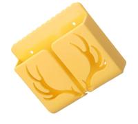 HEMOTON Support Mural pour Télécommande en PP Jaune Motif Unique de Bois de Cerf, Rangement Pratique et Gain de Place pour Petit Espace ou Salon Moderne
