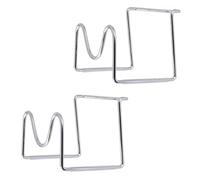 HEMOTON Support pour Bouteille d'eau Argenté en Acier Inoxydable 5l Antidérapant et Robuste, Porte-bidon de U Lot de 2 Pièces pour Maison et Bureau