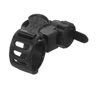 HEMOTON Support pour Lampe Torche De Vélo Support De Lampe Torche Réglable pour Guidon De Vélo en Caoutchouc Noir pour VTT Et Balades Nocturnes
