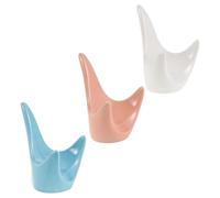 HEMOTON Support pour Ocarina en Céramique 3 Pièces, 6 Trous et 12 Trous, Multifonctionnel, Couleurs Rose Blanc Bleu, Porte-ocarina de Bureau Stable pour Instrument de Musique