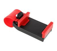 HEMOTON Support Téléphone Voiture Rotatif Clip Fixation Volant Sécurité Mains Libres Rouge