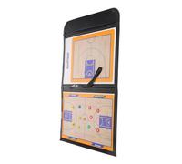 HEMOTON Tableau de Basketball Pliable 3 Volets en Pu Coloré, Équipement D'entraînement Effaçable à Sec, Matériel Portable pour Entraîneurs, Match et Entraînement Basketball