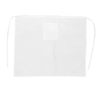 Hemoton Tablier de Chef en Coton, Demi-Tablier Blanc avec Poche, Tablier de Cuisine, Tablier de Restaurant pour Boulanger, Uniforme de Garçon de Serveuse de Bar, Tabliers pour Homme Femme