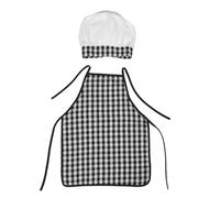 HEMOTON Tablier de Chef et Chapeau pour Garçon Fille Mois Photographie Costume Cuisine Garçon Fille pour Photos et Jeux de Cuisine