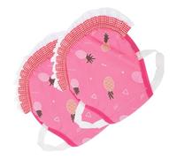 HEMOTON Tablier De Selle pour Poules 2 Pièces Polyester Léger Couleur Rose Protection Dorsale Réglable pour Volaille Élevage en Extérieur Poules Et Volailles Adultes