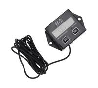HEMOTON Tachymètre Numérique Inductif avec Compteur Horaire pour Moteur Essence Minuterie Écran LCD Compatible Motos et Tondeuses à Gazon