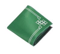 HEMOTON Tapis de Mahjong Antidérapant et Antibruit 70x70 Cm Vert, Tapis de Jeu de Société Résistant à L’Usure, Nappe Carrée pour Poker, Dominos et Jeux de Cartes