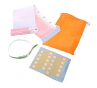 HEMOTON Tapis de Mesure Bébé 0-3 Ans Toise Réutilisable en Plastique, Mètre Ruban pour Périmètre Crânien et Mesure Pied, Rose, Paquet de Rangement et Stickers - pour Suivi Croissance