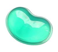 HEMOTON Tapis de Souris Vert en Silicone Forme Cœur Coussin Repose-poignet Élastique pour Bureau, Support Clavier Confortable et Antistress Pratique