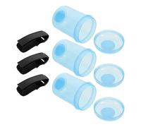 HEMOTON Tasse à Roseaux Portable pour Clarinette et Saxophone 3pcs avec Couvercle Étanche en Plastique, Entretien Simple Pratique des Étudiants en Voyage