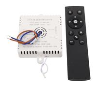 HEMOTON Télécommande pour Ventilateur de Plafond 2.4g Abs, Variateur | Remplacement sans Fil, Kit 2 X Aaa, Installation DIY Facile, Salon et Chambre, Style Minimaliste