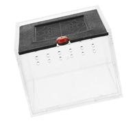 HEMOTON Terrarium Transparent pour Araignées Sauteuses Boîte Alimentation Ventilée avec Fenêtre Claire pour Observation Reptiles Insectes