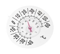 HEMOTON Thermomètre Intérieur Extérieur à Ventouse Affichage Analogique pour Chambre Jardin Bureau et Mesure Précise Température Ambiante