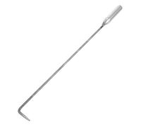 HEMOTON Tisonnier en Acier 53 CM Multifonction pour Foyers Extérieurs et Barbecues Crochet Unique pour Charbon Outil Portable pour Camping et Gestion du Feu