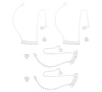 HEMOTON Tube Acoustique de Remplacement pour Oreillettes Radio - 4 Pièces Transparentes, Compatible Écouteurs de Communication avec Protection L'humidité, pour Casques Radio