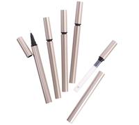 HEMOTON Tube d'eyeliner vide 5Pcs 1ML, stylo eyeliner rechargeable en plastique, flacon transparent et léger pour salons de beauté