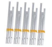 HEMOTON Tubes de Carillon à Vent en Aluminium Argenté, 25 Pièces 5 Longueurs Différentes, Design Pré-Percé Facile à Suspendre pour Décoration DIY Intérieure et Extérieure