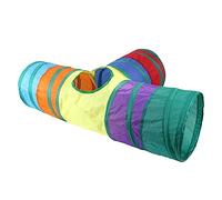 HEMOTON Tunnel pour Lapin Pliable Cachette pour Petits Animaux Tissu Solide 90 Cm pour Intérieur Jouet pour Et Furets Divertissement Animalier