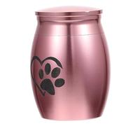 HEMOTON Urne Cinéraire pour Animaux De Compagnie Inoxydable Pot De Cendres pour Patte Conteneur De Crémation Élégant Souvenir Durable
