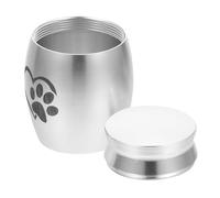 HEMOTON Urne Funéraire pour Chien en Acier Inoxydable, Style Simple | Petit Volume pour Cendres, Surface Lisse et Aspect Brillant, Discrète en Chambre ou Lors D’une Visite