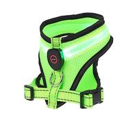 HEMOTON USB Charging LED Dog Vest Luminous Durable Pet Safety Gilet for Small Dogs -s