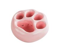HEMOTON Vase de Plante Miniature Forme de Patte de Chat pour Décoration de Bureau et Maison Pot à Fleurs Ciment de Style Scandinave Rose